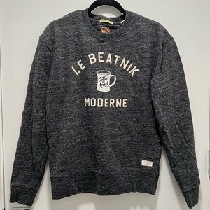 Scotch & Soda Dark Gray Coffee Break Graphic Sweatshirt